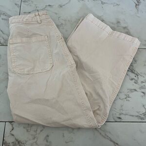 Light pink flared pants
